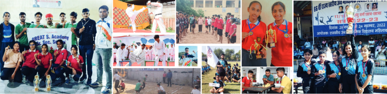 Sports facilities and student achievements at Great Satyam Academy